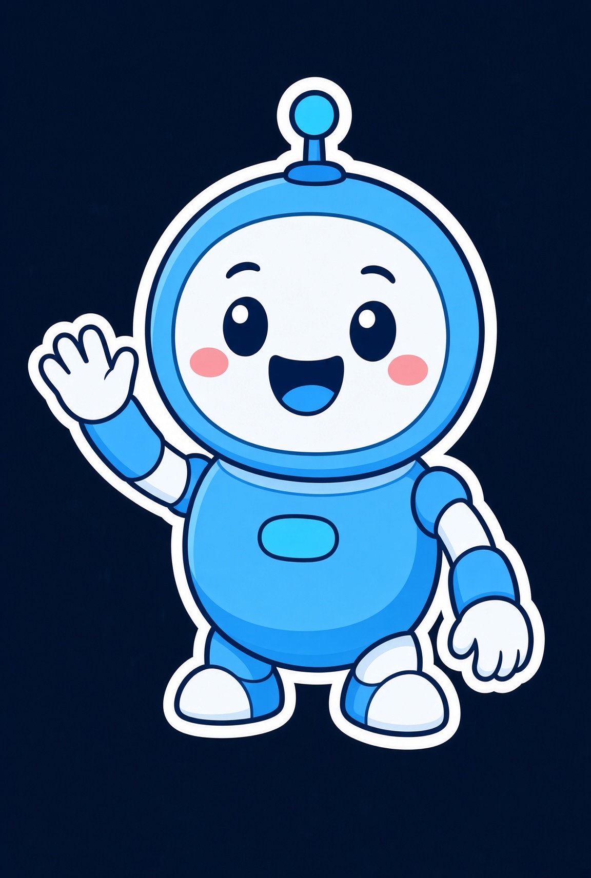 Bolt the ModderBot waving